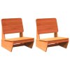 vidaXL Zahradní židle 2 ks voskově hnědé 60x64x70,5 cm borovice