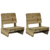 VidaXL Zahradní židle 2 ks 60x64x70,5 cm impregnované borové dřevo