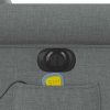 vidaXL Elektrické masážní polohovací křeslo tmavě šedé textil