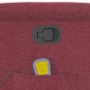 vidaXL Zvedací masážní polohovací křeslo vínové textil