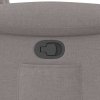 vidaXL Polohovací křeslo taupe textil