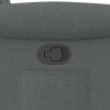 vidaXL Polohovací křeslo tmavě šedé textil