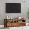 vidaXL TV stolky s LED 2 ks old wood kompozitní dřevo