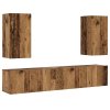 vidaXL Nástěnné TV skříňky 4 ks starého dřeva kompozitní dřevo