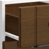 vidaXL Kuchyňská spodní skříňka "Lucca" hnědý dub kompozitní dřevo