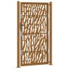 vidaXL Zahradní brána 105 x 180 cm odolná ocel s motivem stopy