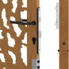 vidaXL Zahradní brána 105 x 180 cm odolná ocel s motivem stopy