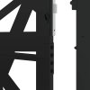 vidaXL Zahradní branka černá 100 x 200 cm ocelová světlý design