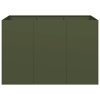 vidaXL Truhlík olivově zelený 120x80x80 cm ocel