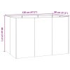 vidaXL Truhlík 120x80x80 cm pozinkovaná ocel