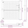 vidaXL Zahradní brána 100 x 100 cm odolná ocel s křížovým designem