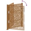 vidaXL Zahradní brána 100 x 125 cm, ocelový design s povětrnostními vlivy