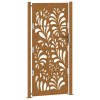 vidaXL Zahradní brána 105 x 205 cm odolná ocel s vlnitým designem