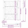 vidaXL Zahradní branka 100 x 125 cm odolná ocel, lehký design