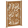 vidaXL Zahradní branka 105 x 155 cm odolná ocel s vlnitým designem