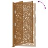 vidaXL Zahradní brána 105 x 180 cm z odolné oceli s motivem plamene