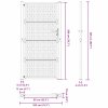 vidaXL Zahradní brána 100 x 200 cm odolná ocel s křížovým designem