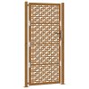 vidaXL Zahradní brána 105 x 205 cm odolná ocel s křížovým designem