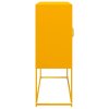 vidaXL Příborník žlutý 100,5 x 39 x 107 cm ocel válcovaná za studena