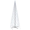 vidaXL Vánoční stromek kužel 1400 studených bílých LED diod 160x500 cm