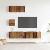 vidaXL Sada 4 kusů nástěnné TV skříňka starého dřeva kompozitní dřevo