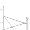 vidaXL Lehátko bez matrace 107x203 cm Bílá ocel