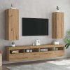 vidaXL TV skříňky 2 ks dub artisan 30,5 x 30 x 90 cm kompozitní dřevo
