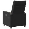 vidaXL Polohovací křeslo černé textil
