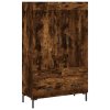 vidaXL Skříň highboard kouřový dub 69,5 x 31 x 115 cm kompozitní dřevo