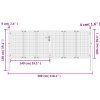vidaXL Zahradní branka antracitová 300 x 100 cm ocelová