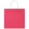 vidaXL Papírové sáčky 250 ks s uchy růžové 54x15x49 cm