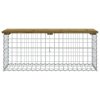 vidaXL Zahradní lavice gabionový design 103 x 44 x 42 cm borové dřevo
