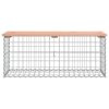 vidaXL Zahradní lavice gabionový design 103x44x42 cm masivní douglaska