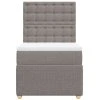 vidaXL Box spring postel s matrací taupe 90x190 cm textil