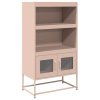 vidaXL Skříň highboard růžová 68x39x123 cm ocel