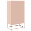 vidaXL Skříň highboard růžová 68x39x123 cm ocel