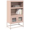 vidaXL Skříň highboard růžová 68x39x123 cm ocel