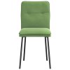 vidaXL Jídelní židle 4 ks světle zelené samet