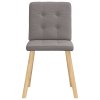 vidaXL Jídelní židle 6 ks taupe textil