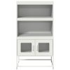vidaXL Skříň highboard bílá 68x39x123 cm ocel