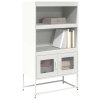 vidaXL Skříň highboard bílá 68x39x123 cm ocel