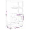 vidaXL Skříň highboard hořčicově žlutá 68x39x123 cm ocel