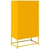 vidaXL Skříň highboard hořčicově žlutá 68x39x123 cm ocel