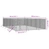 vidaXL Venkovní psí kotec stříbrný 6 x 10 x 2 m pozinkovaná ocel