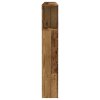 vidaXL Čelo postele s úložným prostorem old wood 160 x 18,5 x 103,5 cm