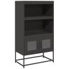 vidaXL Skříň highboard černá 68x39x123 cm ocel