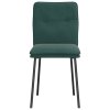 vidaXL Jídelní židle 4 ks tmavě zelené samet