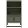 vidaXL Skříň highboard olivově zelená 68x39x123 cm ocel