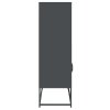 vidaXL Skříň highboard antracitová 68x39x123 cm ocel
