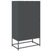 vidaXL Skříň highboard antracitová 68x39x123 cm ocel